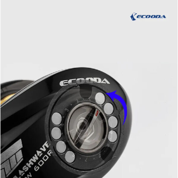 ECOODA FLASHWAVE EFW 600 BAITCASTING FISHING REEL MESIN PANCING JINGGING MICROJIG BIG GAME - Image 3