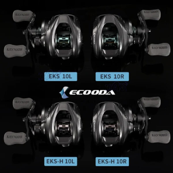 ECOODA EKS BLACK THUNDER BAITCASTING FISHING REEL MESIN BC MCM SHIMANO METANIUM BANTAM - Image 7