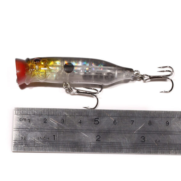 FRESTI RAINBOW POPPER 7.2CM 9.5G gewang pancing topwater Bunyi fishing lure bait popping baling jauh - Image 4