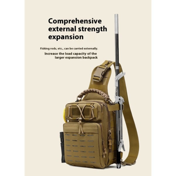 FRESTI SLIM BAG 2819 BAG PANCING FISHING TACTICAL SLING BAG HIKING CAMPING FISHING OUTDOOR MULTI - Image 3