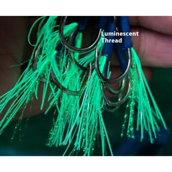 FRESTI Double Blue Assist Hook fishing Luminous grow in dark mata kail fast jig slow microjig - Image 5