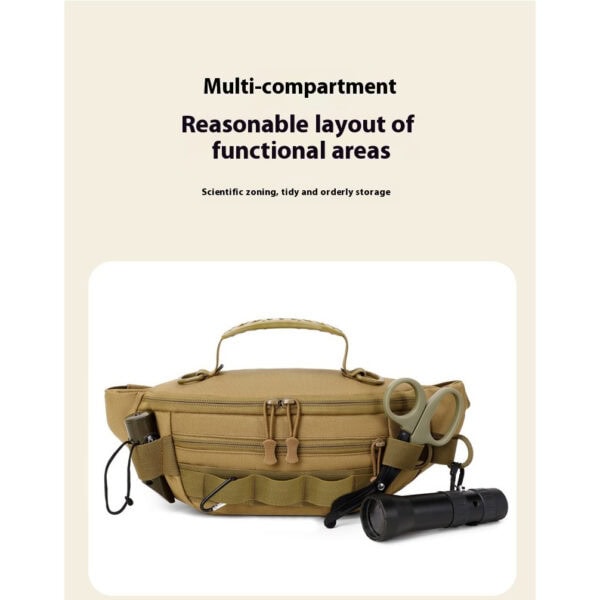 FRESTI FISHING POUCH 1473 BAG CROSSBODY OUTDOOR MULTI-COMPARTMENT FISHING BAG TRAVEL - Image 3
