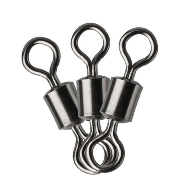 FRESTI SWIVEL 377536 FISHING SWIVEL SNAP PIN ROLLING MANCING KEKILI BLACK NIKKEL JIGGING CASTING - Image 2
