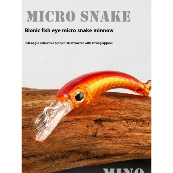 MICRO SNAKE MINNOW 4CM 2G Gewang ultralight Umpan Tiruan Micro Floating Fishing lure Bait UL - Image 9