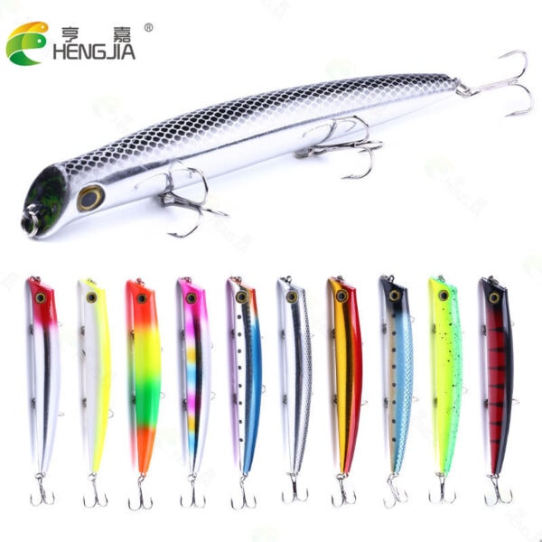 FRESTI POPPER FLAME TREVALLY 12.6CM 16G Gewang permukaan air Rattle Sound Fishing lure bait - Image 5