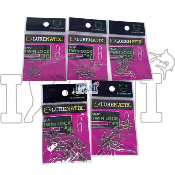 LURENATIX TWIN LOCK SNAP  FISHING SNAP SWIVEL ACCESSORIES TACKLE KEKILI CASTING GEWANG (MADE IN KOREA) - Image 7