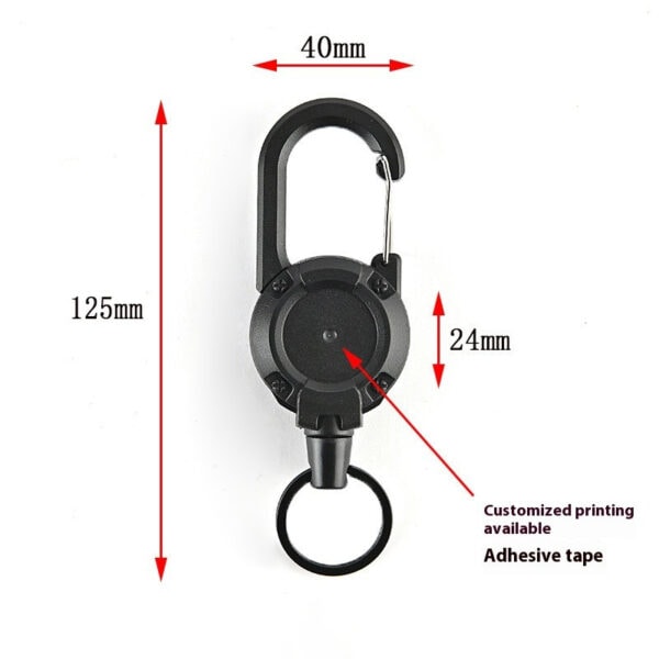 FRESTI HAND ROPE Outdoor Fishing Accessories Anti-Lost Buckle Backpack Key Hanging Wire Rope - Image 8