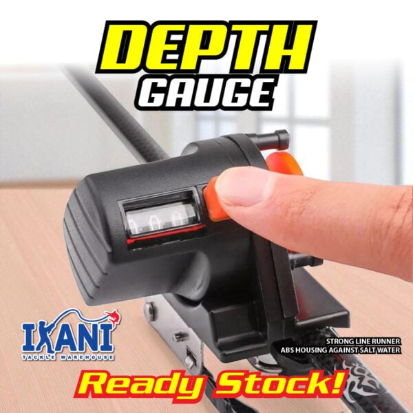 PORTABLE FISHING LINE COUNTER DEPTH GAUGE METER pengukur panjang tali pancing analog pesca tackle