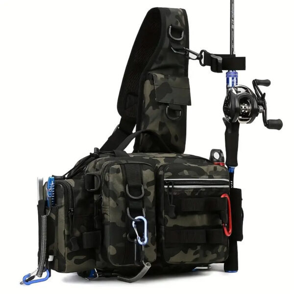 FISHING BAG WATERPROOF OUTDOOR CAMOUFLAGE TACTICAL LURE BEG OUTDOOR SPORTS BAG - Image 5