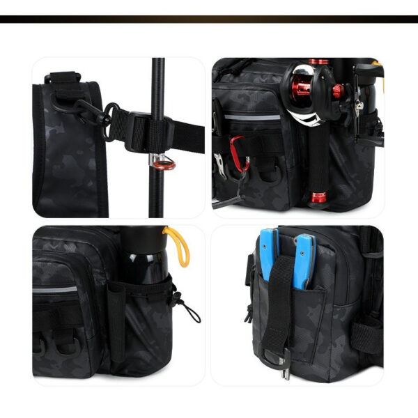 FRESTI FISHING BAG 2867 MULTIFUNCTION MULTI-COMPARTMENT WATERPROOF OXFORD FABRIC - Image 6