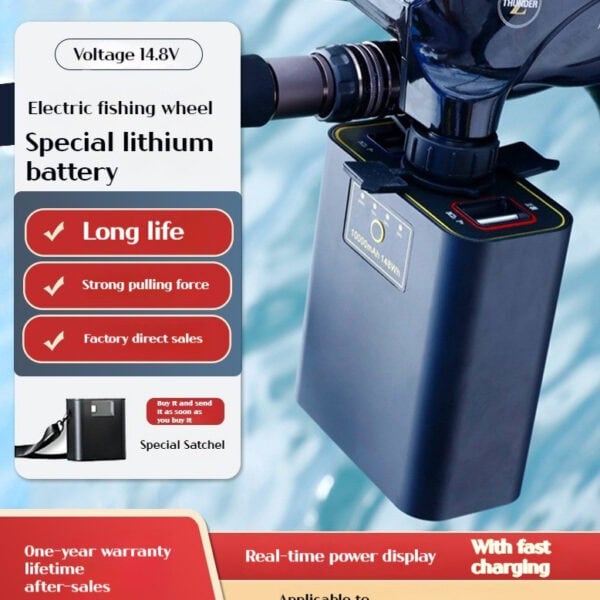 BATTERY 14.8V ELECTRIC REEL PORTABLE BATERI MESIN PANCING ELEKTRIK UNTUK SEABORG MIYA BEASTMASTER - Image 2