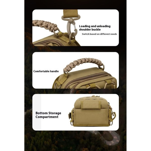 FRESTI SLIM BAG 2819 BAG PANCING FISHING TACTICAL SLING BAG HIKING CAMPING FISHING OUTDOOR MULTI - Image 8