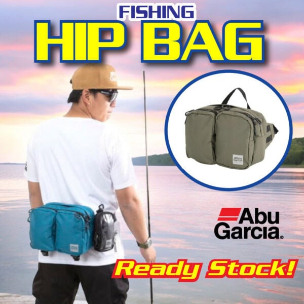 ABU GARCIA HIP BAG SMALL 3 ORIGINAL ABU GARCIA HIP BAG 3-SMALL-JDM -SERIES CASTING BAG TACKLE BAG FISHING BAG