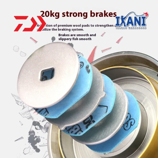 DEUKIO MF SPINNIGN FISHING SURF Reel MESIN PANCING PANTAI 20KG Heavy Duty LONG CASE BALING JAUH - Image 3