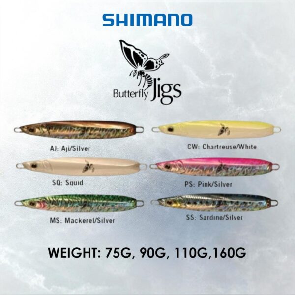 SHIMANO BUTTERFLY JIG METAL 3D ACTION JIGGING LAJU & RINGAN - Image 9