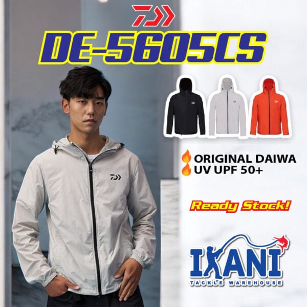 DAIWA DE-5605CS BAJU PANCING ORIGINAL FISHING JACKET LONG SLEEVE SUNSCREEN UV PROTECTION QUICK DRIVE