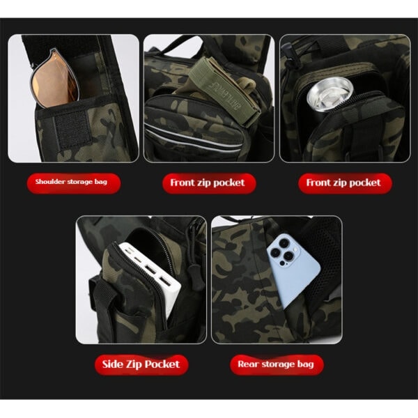FISHING BAG WATERPROOF OUTDOOR CAMOUFLAGE TACTICAL LURE BEG OUTDOOR SPORTS BAG - Image 9