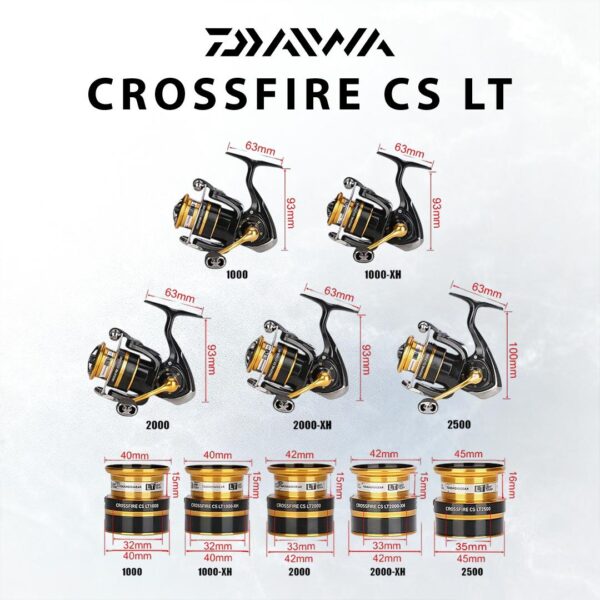 DAIWA CROSSFIRE CS LT LIGHT TOUGH SPINNING FISHNG REEL - Image 8