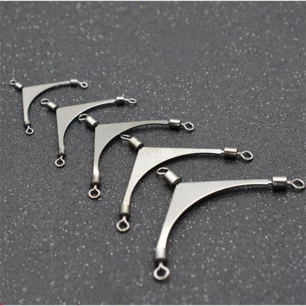 FRESTI 3 WAY SWIVEL FISHING CONNECTOR 3 PCS  ANTI TANGLE ROLLING POLE PERAMBUT TANDUK LEADER SPLITTER - Image 7