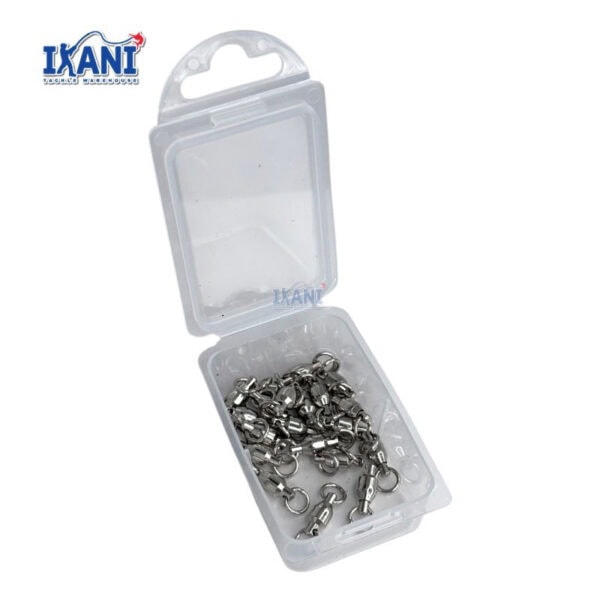 BEARING SWIVEL 20PCS BOX HEAVY DUTY ROLLING BEARING STAINLESS STEEL FISHING ACCESSORY SOLID RINGS - Image 5