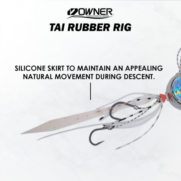 OWNER CHANGE UP TAI RUBBER RIG CULTIVA HOOK SKIRT SLOW JIG TAIRABA GEWANG KURITA FISHING LURE BAIT - Image 2