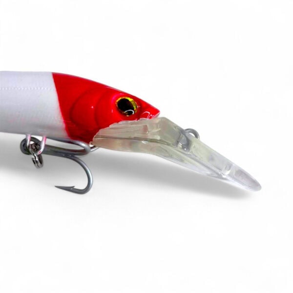 Fresti SUSHI CRANK 14CM 50G Red Head White Deep Diving Fishing Lure Laut Trolling sinking gewang - Image 3