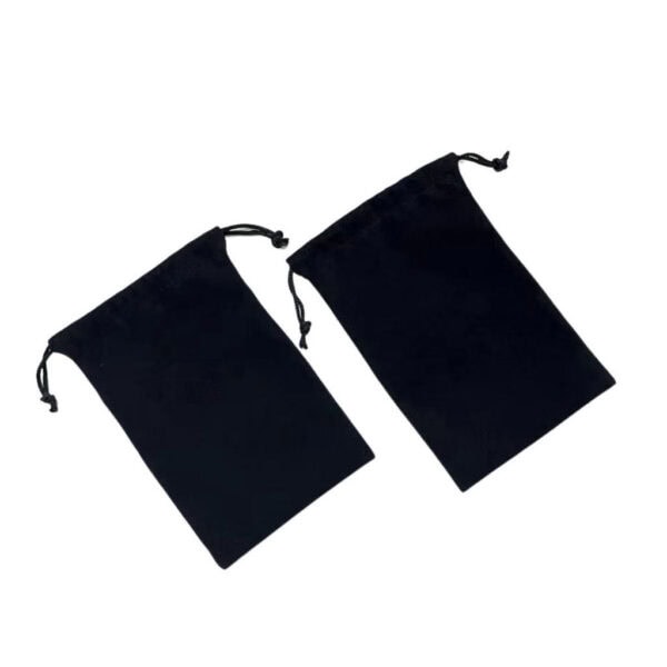 BAG MACHINE FISHING WARNA HITAM PREMIUM SIMPAN FON POWERBANK BARANG KEMAS IKAT TALI VELVET BAG POUC - Image 8