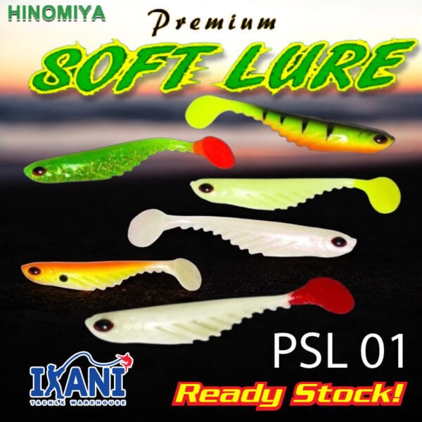 HINOMIYA PSL01 FISHING SOFTPLASTIC 8cm 2.7/ 9cm 5.5g LURE Bait gewang umpan Tiruan SP casting
