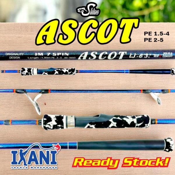 Shino Ascot Jigging Fishing Rod Solid Carbon SPINNING joran pancing fast jig slow laut dalam