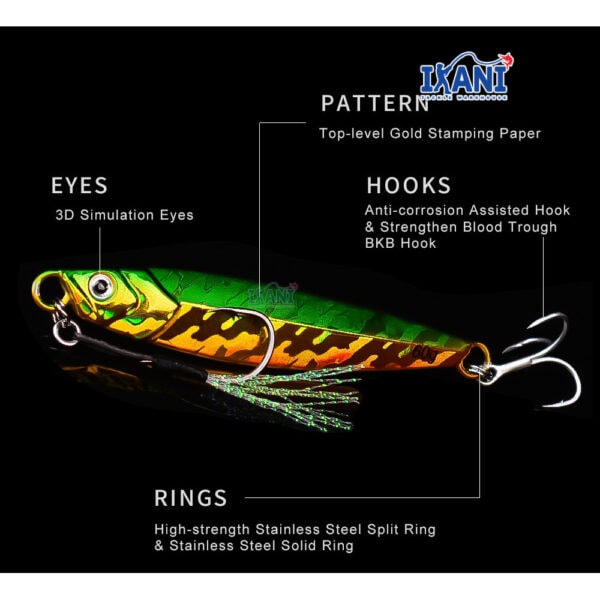 JIG LURE JIGGING FISHING LURES Lightjig umpan tiruan GEWANG MANCING METAL PANCING SPOON CASTING - Image 8