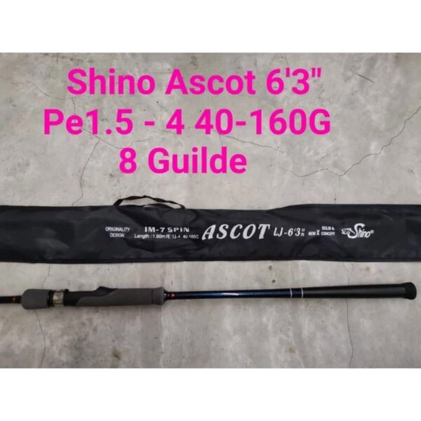 Shino Ascot Jigging Fishing Rod Solid Carbon SPINNING joran pancing fast jig slow laut dalam - Image 7