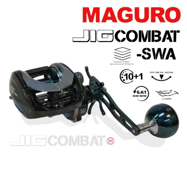 MAGURO JIG COMBAT SWA 401HG Baitcasting Fishing Reel - Image 2