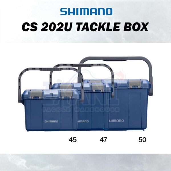 SHIMANO HD FISHING TACKLE BOX CS 202U 203V 201U 45/47/50 - Image 9