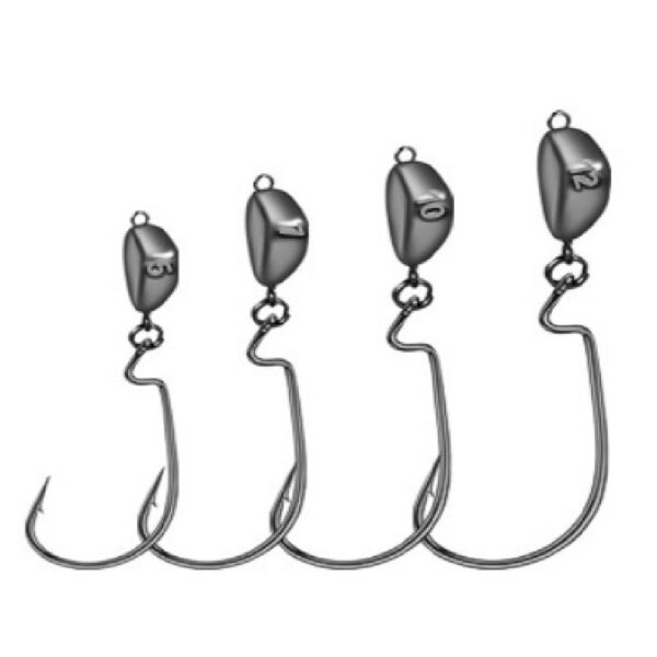 FRESTI ANTI HANG JIGHEAD HOOK 93185  5pcs Prevent SANGKUT mata kail SP Soft plastic TExax weedless - Image 6