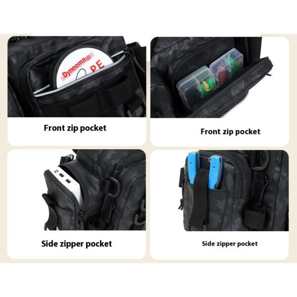 FRESTI FISHING BAG 2867 MULTIFUNCTION MULTI-COMPARTMENT WATERPROOF OXFORD FABRIC - Image 4