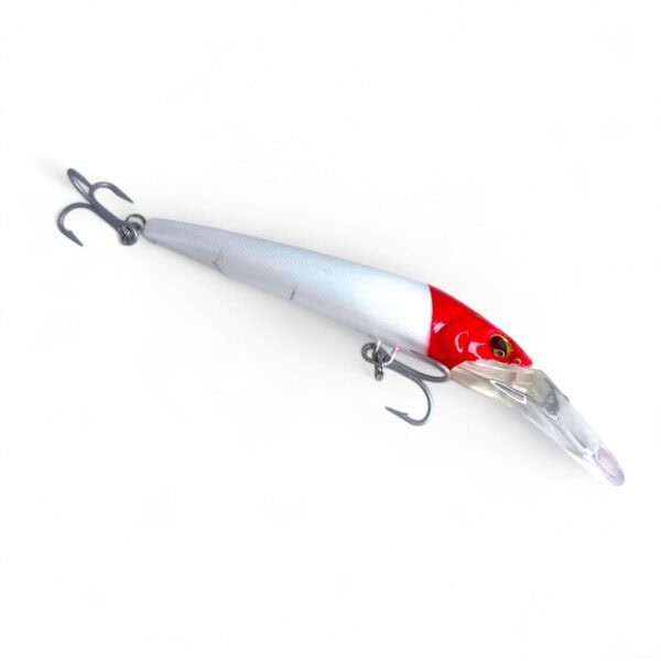 Fresti SUSHI CRANK 14CM 50G Red Head White Deep Diving Fishing Lure Laut Trolling sinking gewang - Image 5