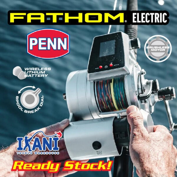PENN FATHOM ELECTRIC REEL CORDLESS MAX DRAG 18.1KG MESIN PANCING BANGLA ELECTRIC TANPA WIRE