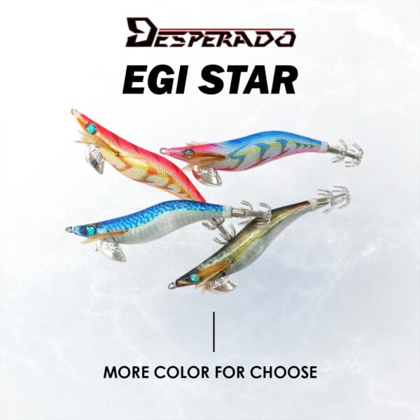 DESPERADO EGI STAR CANDAT SOTONG SQUID JIG FISHING LURE LUMINIOUS FLASH BOOST EGING CASTING GEWANG - Image 4