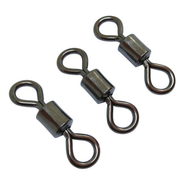 FRESTI SWIVEL 377536 FISHING SWIVEL SNAP PIN ROLLING MANCING KEKILI BLACK NIKKEL JIGGING CASTING - Image 3