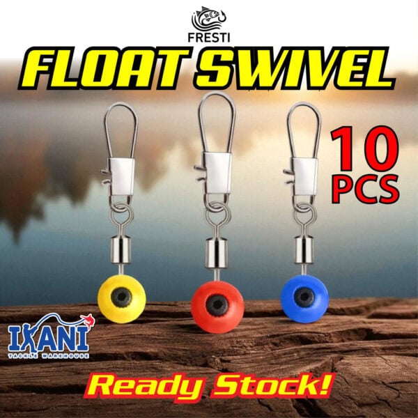 FRESTI FLOAT SWIVEL 10PCS CONNECTOR PELAMPUNG PANCING ANTI KUSUT TALI PANCING LAUT DAN KOLAM