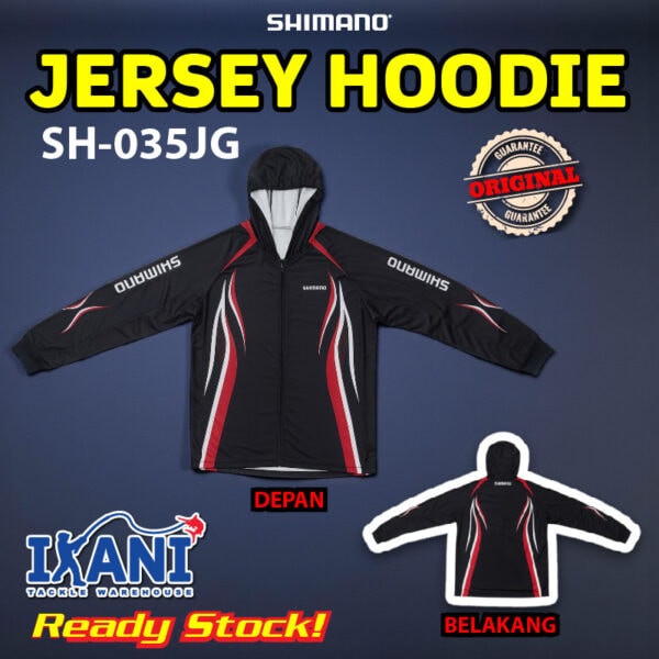 SHIMANO JERSEY HOODIE SH-035JG Baju Memancing Outdoor fishing jacket quick dry material sun protect