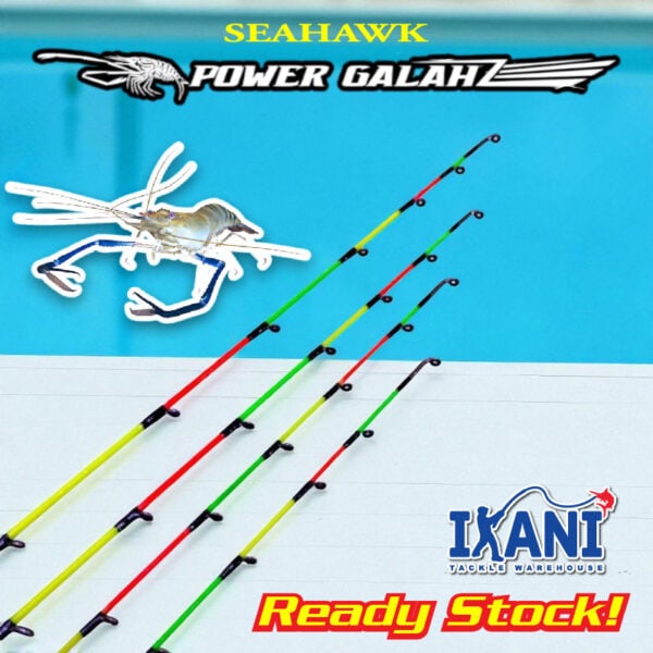 SEAHAWK POWER GALAH Spinning fishing Rod prawn shrimp Joran Pancing Udang Ultra Light Sensitive
