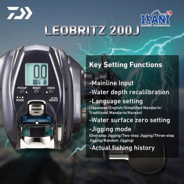 DAIWA LEOBRITZ 200J 2023 ELECTRIC FISHING REEL MESIN PANCING BANGLA EJIGGING MANCING LAUT DALAM - Image 2