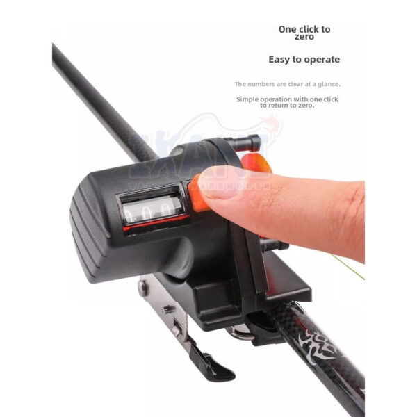 PORTABLE FISHING LINE COUNTER DEPTH GAUGE METER pengukur panjang tali pancing analog pesca tackle - Image 6