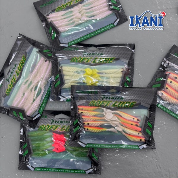 HINOMIYA PSL01 FISHING SOFTPLASTIC 8cm 2.7/ 9cm 5.5g LURE Bait gewang umpan Tiruan SP casting - Image 9