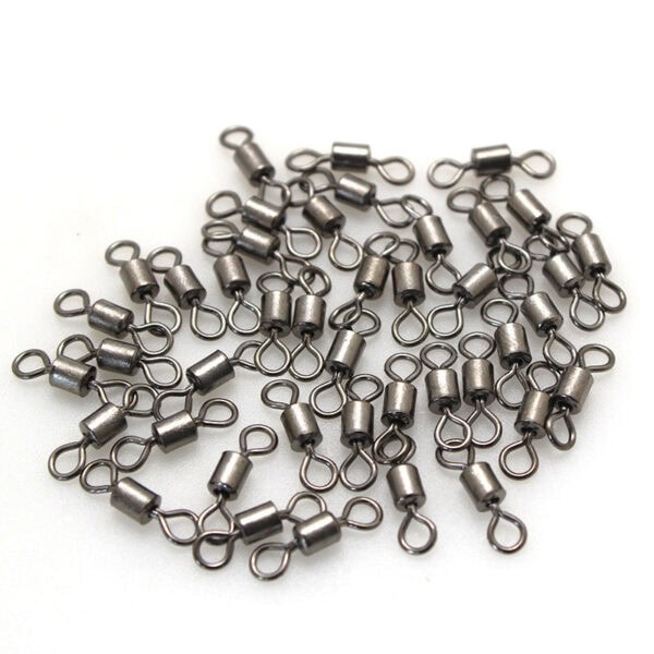 FRESTI SWIVEL 377536 FISHING SWIVEL SNAP PIN ROLLING MANCING KEKILI BLACK NIKKEL JIGGING CASTING - Image 5