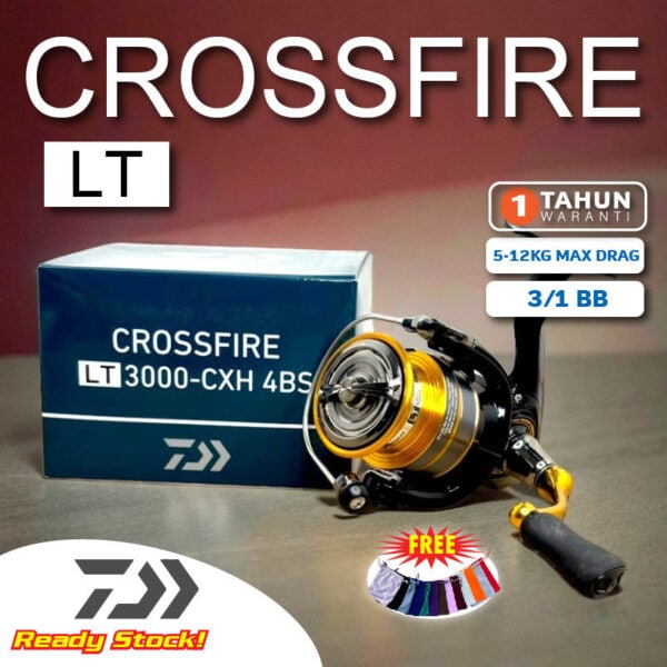 DAIWA CROSSFIRE SPINNING FISHING REEL