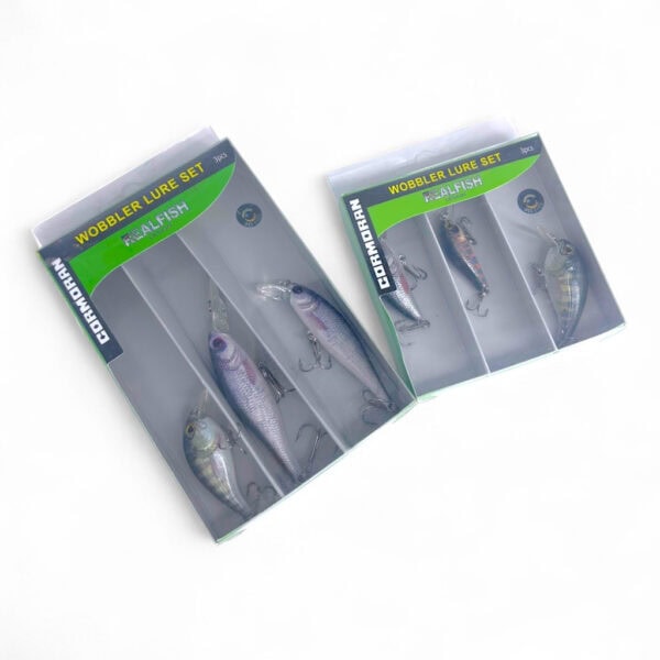 CORMORAN WOBBLER 3 PCS REEL FISH DESIGN FISHING LURE SET CASTING SET UMPAN TIRUAN GEWANG MANCING - Image 3