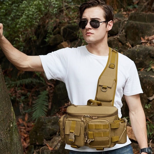 FRESTI FISHING POUCH 9932 FISHING BAG MULTIFUCTION MULTI -COMPARTMENT OUTDOOR HIKING CAMPING TACKLE - Image 9