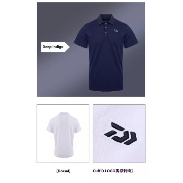 DAIWA DE-5223CS 2023 FISHING SHIRT COOLPASS POLO SHIRT ANTI UV UPF40+ BAJU PANCING OUTDOOR T-SHIRT - Image 9